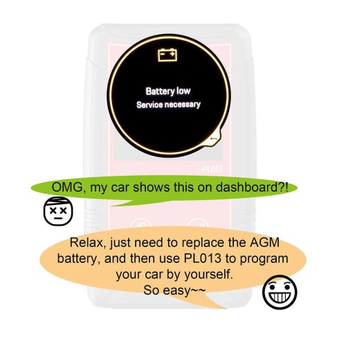 WOYO PL013 for Porsche Cayenne 2018 to 2023 Lithium to AGM Battery Programmer Home Edition