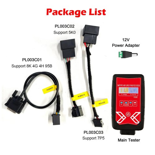 WOYO PL003 For AUDI LRE 16 4G/8K 8K0 953 568 Coil Spring With Electronics And Steering Angle Sensor Tester Bench Testing
