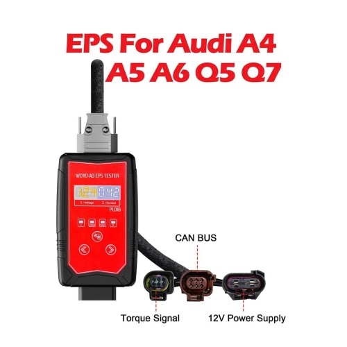 WOYO PL018 EPS Motor Device Driver Tester On Bench For Audi A4 A5 A6 Q5 Q7 Wheel Steering Motor EPS