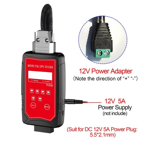 WOYO PL058 For Tesla EPS Tester, Power Steering Motor Detector on Bench