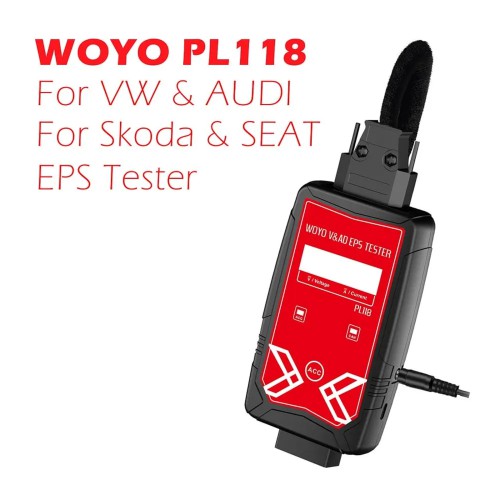 WOYO PL118 For VW & For AUDI EPS Tester On Bench, Electrical Steering Wheel Motor Detector Off-line