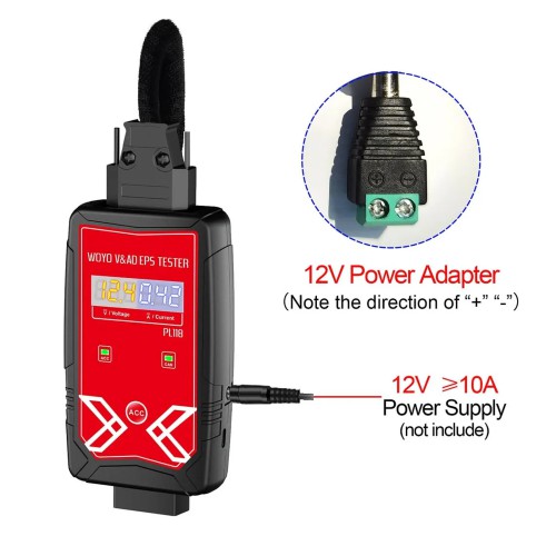 WOYO PL118 For VW & For AUDI EPS Tester On Bench, Electrical Steering Wheel Motor Detector Off-line