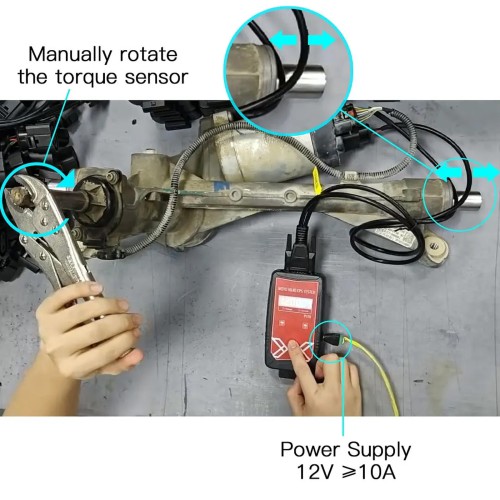 WOYO PL118 For VW & For AUDI EPS Tester On Bench, Electrical Steering Wheel Motor Detector Off-line