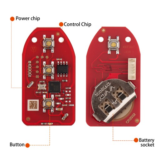 XHORSE XKHY21EN (Split-Type - 3+1 Buttons) for Hyundai Second Generation Wired Remote 5pcs/lot