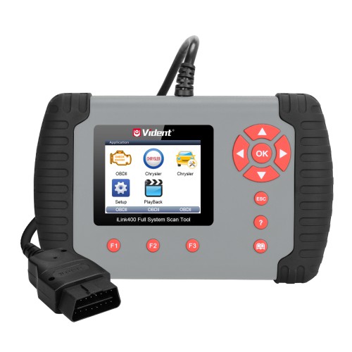 VIDENT iLink400 Full System Single Make Scan tool Support ABS/SRS/EPB/Oil Reset/SAS/TPMS Update Online
