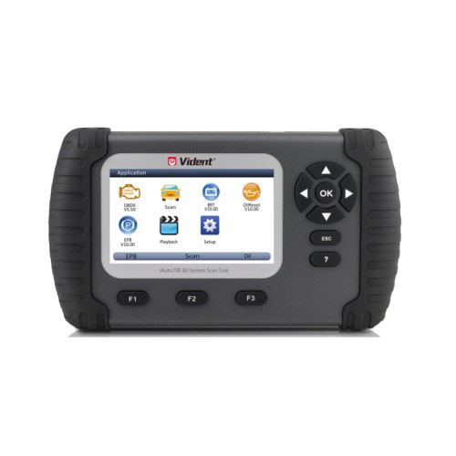 [US/UK/EU Ship] VIDENT iAuto708 Full System All Make Scan Tool engine/transmission,ABS/Airbag,instrument/steering wheel/oil light/reset/EPB