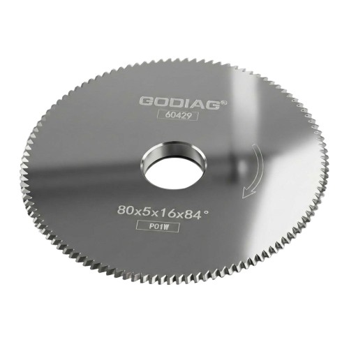 GODIAG P01W Angle Milling Cutter φ80x5xφ16x84° For Keyline Carat; JMA BERNA; VIENNA; SARATOGA Block A; Bravo; POKER; REKORD; SPEED; DUO, JZ-323