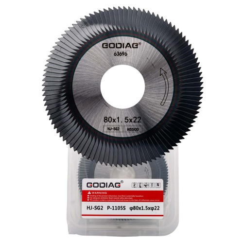 GODIAG HJ-SG2 Side Milling Cutter φ80x1.5xφ22 For SILCA DUO, OPERA III; OPERA IV; TARG 2000, TECH3; TECHNICA,PRIMA LASER MACHINE