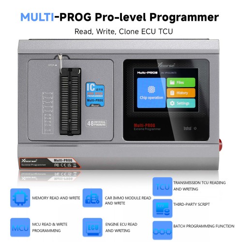 [US/EU/UK Ship] Xhorse Multi-PROG Multi Prog ECU TCU Programmer With GODIAG ECU GPT Boot AD and G-V ECU Cable For Read and write VAG Gearbox