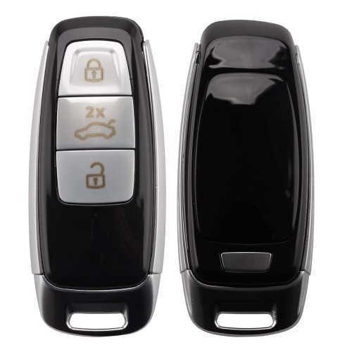 Keydiy FGB08 MQB49 5D Smart Key PCB with Silver Key Shell for VW Audi