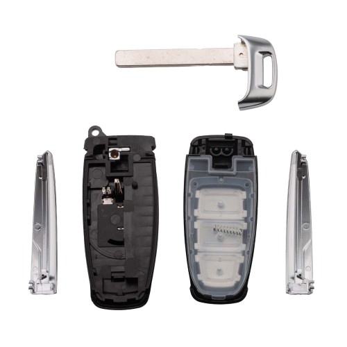 Keydiy FGB08 MQB49 5D Smart Key PCB with Silver Key Shell for VW Audi