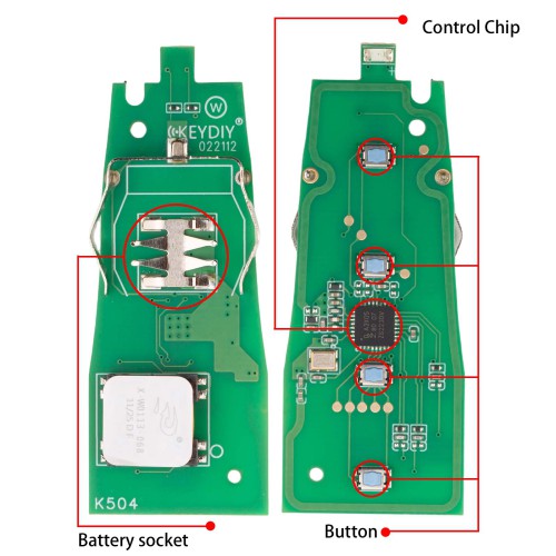 5pcs/lot KEYDIY KD ZB19 (NEW) Universal Smart Remote Key 4 Buttons for Porsche Type