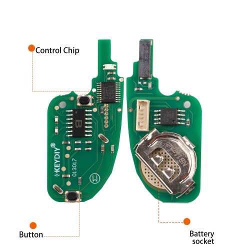 KEYDIY KD NB11-2 PCF Universal Flip Remote Key 2 Buttons for PSA Type 5Pcs/Lot