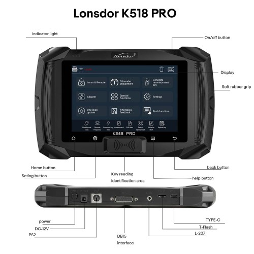 [US Ship Only] [Second-Handed] 90% New Lonsdor K518 PRO-FCV All-in-One Key Programmer 5+5 Car Series Lifetime Free Update Support Multi-language