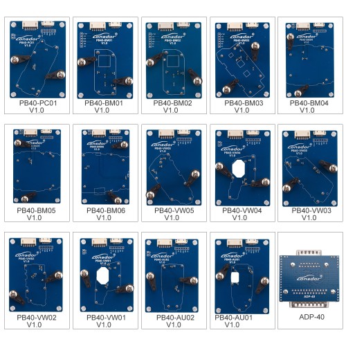 Lonsdor Solder-Free Clamp Adapter 14 Pieces for VW MQB49 5C/5D, BMW BDC2/ BDC3