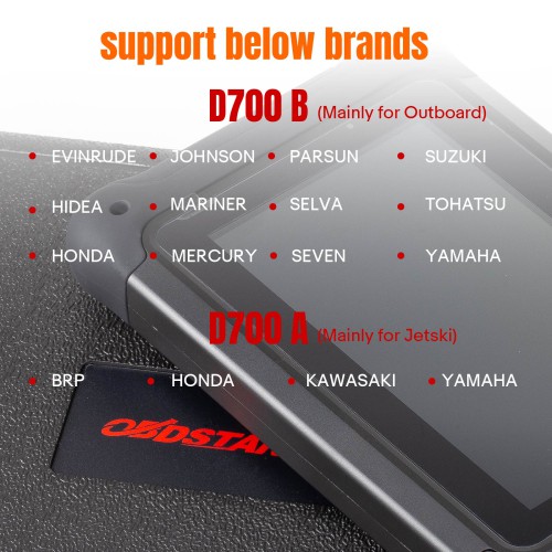 OBDSTAR D700 B (Mainly for Outboard) Intelligent Marine Scanner for Mercury Parsun Envinrude