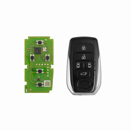 Xhorse XSTO20EN FENT.T Toyota Smart Key 5 Buttons PCB Board with Key Shell