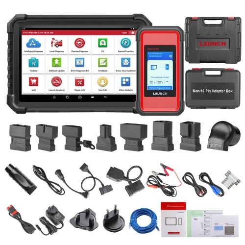 [US Ship Only] [Second-Handed] 90% New LAUNCH X431 PRO3S+ Elite J2534 SmartLink Bidirectional Scan Tool Online Coding 60+Service Support Topology Map