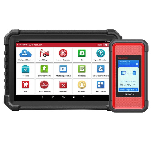 [US Ship Only] [Second-Handed] 90% New LAUNCH X431 PRO3S+ Elite J2534 SmartLink Bidirectional Scan Tool Online Coding 60+Service Support Topology Map