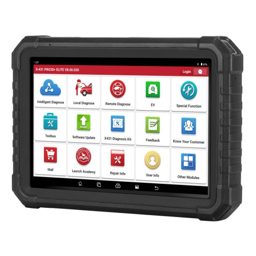 [US Ship Only] [Second-Handed] 90% New LAUNCH X431 PRO3S+ Elite J2534 SmartLink Bidirectional Scan Tool Online Coding 60+Service Support Topology Map