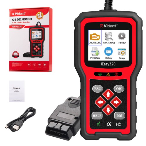 VIDENT iEasy320 OBDII/EOBD+CAN Code Reader free shipping