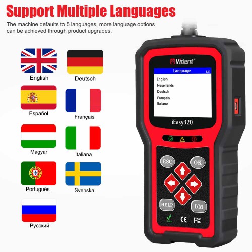 VIDENT iEasy320 OBDII/EOBD+CAN Code Reader free shipping