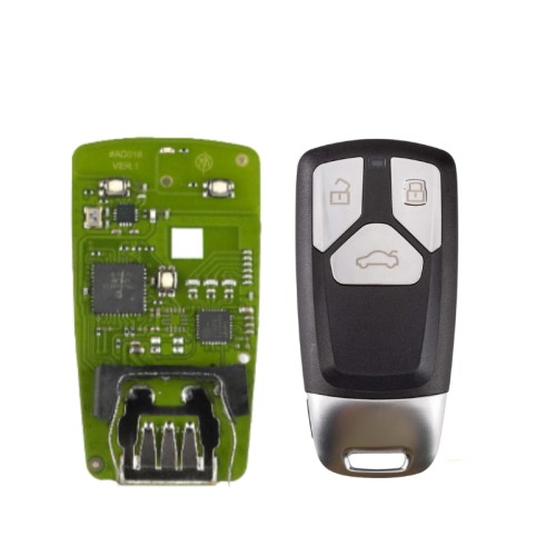 5pcs/lot Xhorse XSMA4YEN MLB Remote Key PCB for A.D A4 Type 3 Buttons with Key Shell
