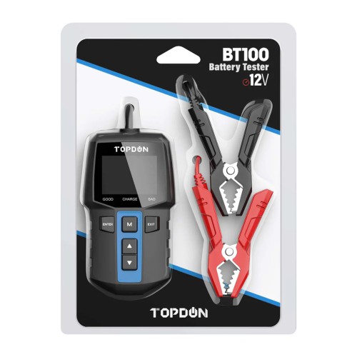 TOPDON BT100 12V Battery Tester Analyze the Starting & Charging Systems