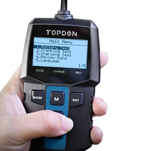 TOPDON BT100 12V Battery Tester Analyze the Starting & Charging Systems