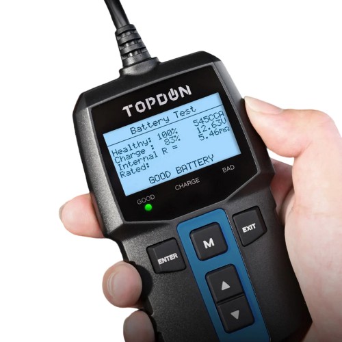 TOPDON BT100 12V Battery Tester Analyze the Starting & Charging Systems