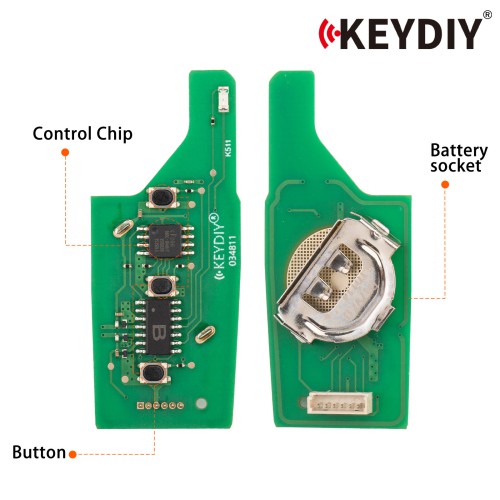 KEYDIY KD B47-3 Universal Flip Remote Key 3 Buttons for Peugeot Type 5pcs/lot