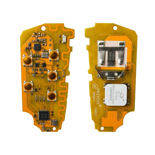 KEYDIY FGB25-5 PCB Board with Key Shell 3 Buttons Only Support for VW, for Audi, for Porsche, for BMW 5C/5D & BMW BDC2, BDC3, or BCP