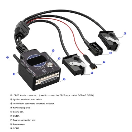 [US/UK/EU No Tax] GODIAG BMW FEM/BDC F20 F30 F35 X5 X6 I3 Test Platform Work with Xhorse VVDI2/Key Tool Plus Pad, Autel IM608, CGDI BMW etc