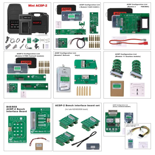 [EU Ship] Yanhua ACDP-2 BWM Full Package with Module 1/2/3/4/7/8/11 + License for BWM Key Programming Mileage Get Free B48/ N20/ N55/ B38 Bench Board