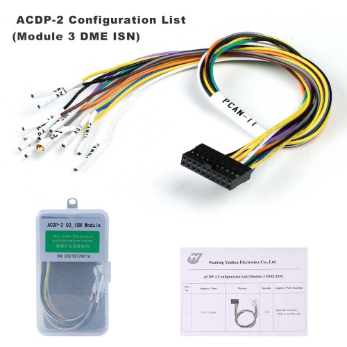 Yanhua Mini ACDP-2 BWM IMMO Package with Module1/2/3 for BWM CAS1-CAS4+/FEM/BWM DME ISN Read & Write Added B48/N20/N55/B38 Bench Board