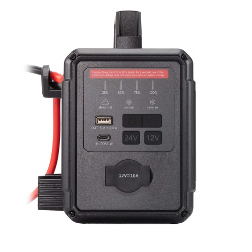 TOPDON V4000 HD 12V/24V 4000A Jump Starter Supports 60 Starts for Passenger vehicles & Light-duty