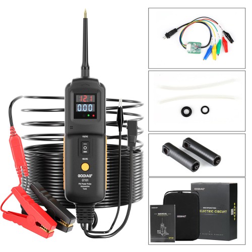 [US Ship Only] [Second-Handed] 90% New GODIAG GT101 4 in 1 DC 6-40V Circuit Tester Power Circuit Probe Relay Tester and Fuel Injector Cleaner
