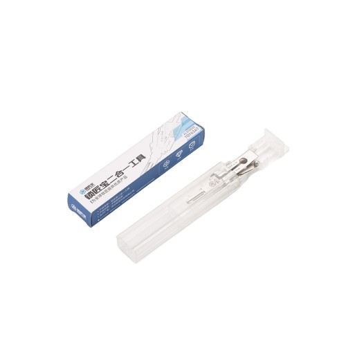 ABUDU AIAP001U TOY43AT Flat Milling Double Track 2-in-1 Opening and Decoding Tool, Tooth Depth (10-cut) IC CARD: 904