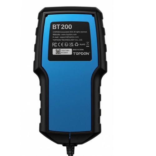 TOPDON BT200 Battery Cranking And Charging System 12V & 24V 100-2000 CCA Testing Capacity