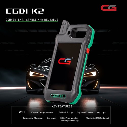 [US Ship Only] [Second-Handed] 90% New CGDI K2 Remote Key Programmer + 3PCS C4648 Super Chips Supports 96 Bit ID48 Copy/MQB49 5C 5D/BDC2 BDC3
