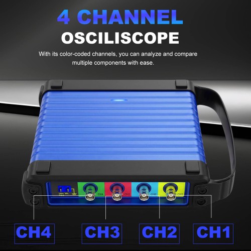 TOPDON Phoenix Scope 4 Channel Oscilloscope with Accessories Works with Phoenix Max/ Smart/ Lite 2/ Lite 3/ Plus 2