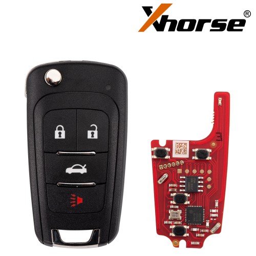 XHORSE XKBU21EN for Buick Models Foldable 4 Buttons Second Generation Wired Remote 5pcs/lot