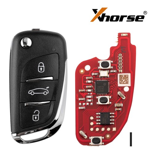 5pcs/lot Xhorse XKDS20EN 2nd Generation Wire Remote Key Volkswagen DS Style 3 Buttons