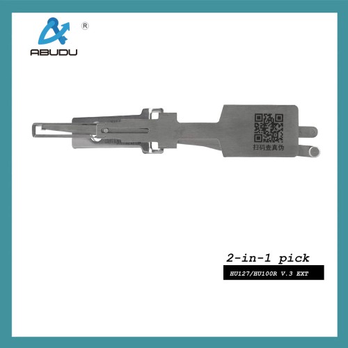 ABUDU HU127-HU100R Inner Mill Two-Track Unlocking and Reading Tool, Tooth Depth (8-cut) IC CARD: 1360