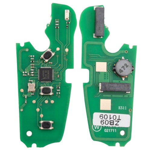 5pcs/lot KEYDIY KD ZB09 Universal Smart Key PCB 3 Buttons (AD) (Only PCB) for Audi Type