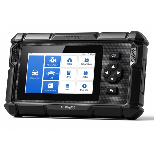 TOPDON ArtiDiag700 Supports Full-system Diagnostic, 15 Reset Services, AutoVIN, Real-time Data Streaming