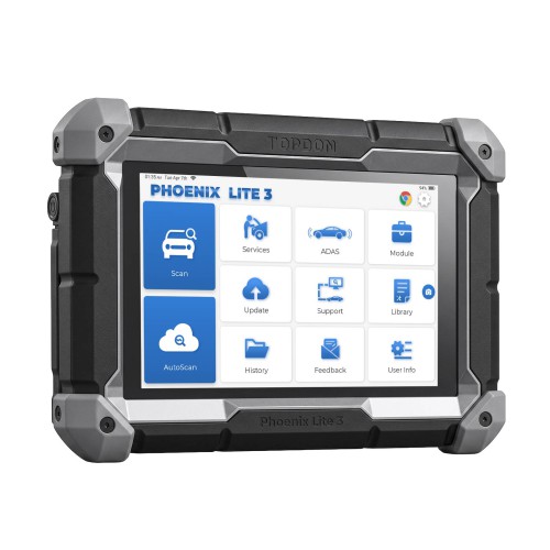 TOPDON Phoenix Lite3 OE-Level Scan Tool, 35 Service Functions, 8 Inch Bi-Directional Controls, CANFD FCA 2 Years of Free Software