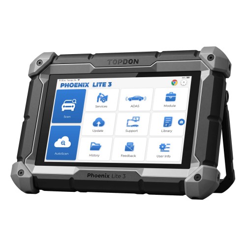 TOPDON Phoenix Lite3 OE-Level Scan Tool, 35 Service Functions, 8 Inch Bi-Directional Controls, CANFD FCA 2 Years of Free Software