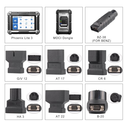 TOPDON Phoenix Lite3 OE-Level Scan Tool, 35 Service Functions, 8 Inch Bi-Directional Controls, CANFD FCA 2 Years of Free Software