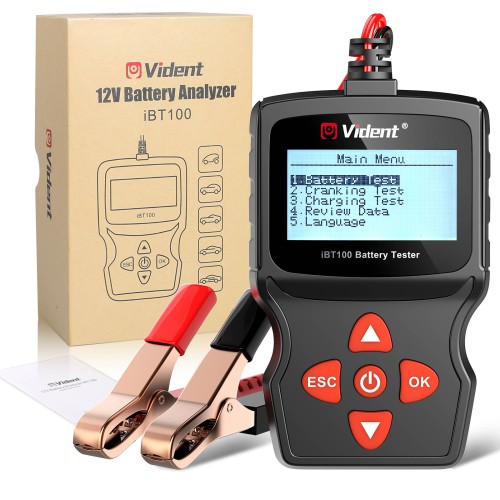 Vident iBT100 Battery Analyzer for 12V regular flooded/ AGM flat plate/ AGM spiral/ GEL batteries